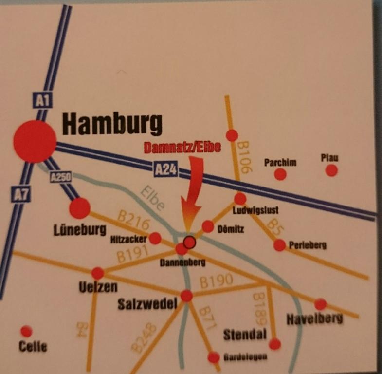 Hotel Steinhagen Damnatz Bagian luar foto